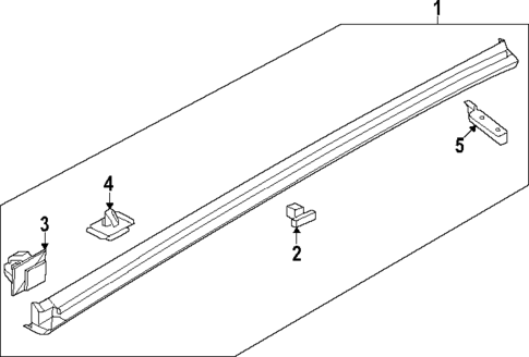 Exterior Trim - Pillars for 2025 Genesis GV60 #0