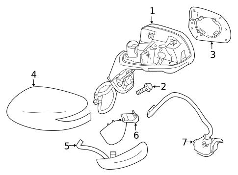 Outside Mirrors for 2017 Nissan Versa Note #0