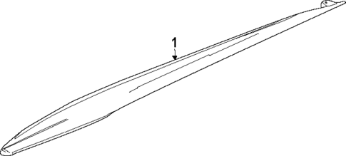 Exterior Trim - Pillars for 2025 Chevrolet Corvette #1