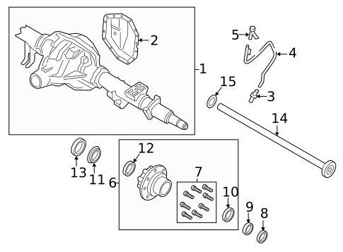 Rear Axle for 2022 Ford F-450 Super Duty #0