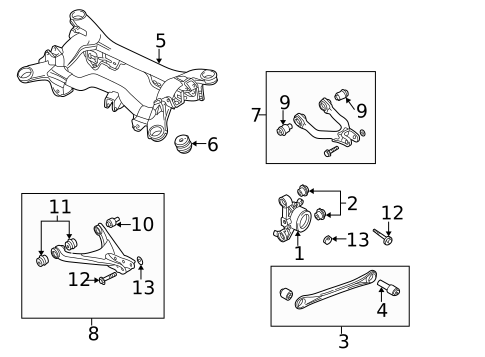 Rear Suspension for 2000 Audi A6 Quattro #1