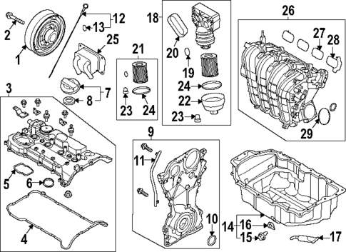 Engine Parts for 2024 Hyundai Sonata #5