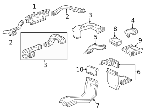 Ducts for 2017 Cadillac CT6 #0