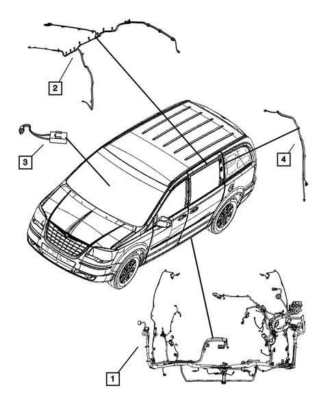 Wiring, Body and Accessories for 2010 Chrysler Town & Country #0