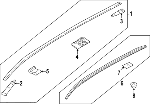 Exterior Trim - Roof for 2023 Mazda CX-50 #1
