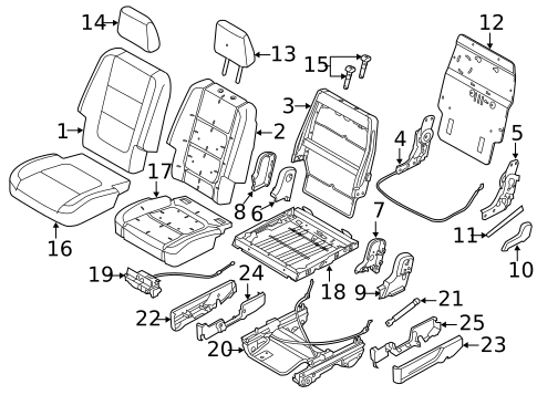 Second Row Seats for 2012 Ford Explorer #1