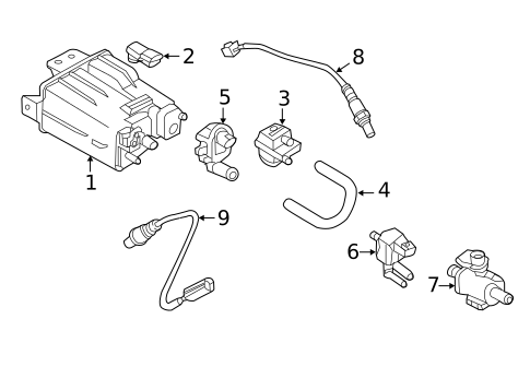 Emission Components for 2023 Nissan TITAN #8