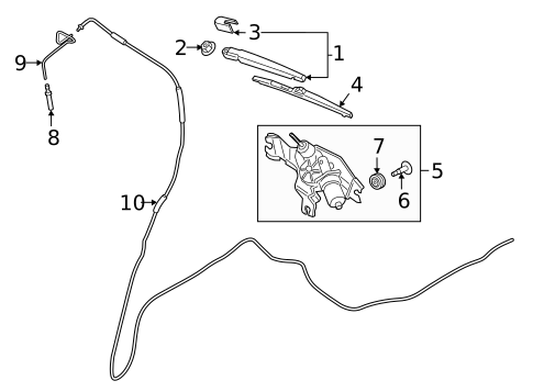 Wipers for 2021 Hyundai Kona Electric #1
