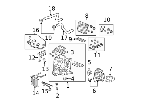 Condenser, Compressor & Lines for 2008 Honda Fit #2