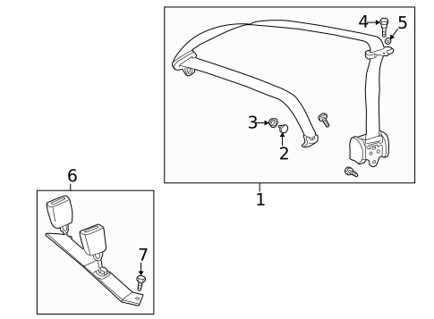 Seat Belt for 2002 Mercedes-Benz CLK430 #2
