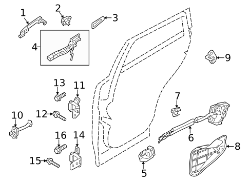 Rear Door for 2014 Mazda 3 #0