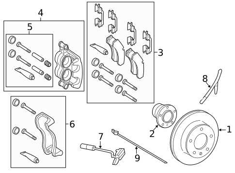 Brake Components for 2016 Mercedes-Benz Sprinter 2500 #1