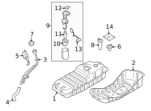 Fuel System Components for 2017 Kia Forte5 #3