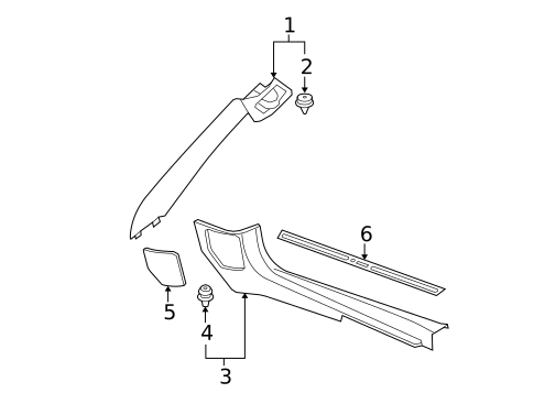 Interior Trim - Pillars for 2013 Mini Cooper #0