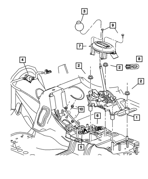 Gearshift Controls for 2004 Chrysler PT Cruiser #0