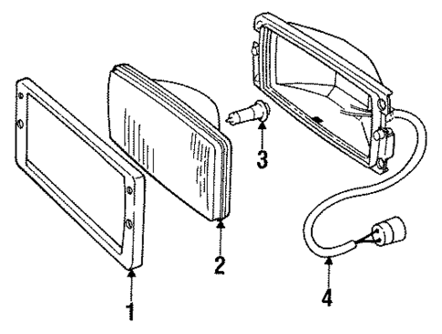 Bulbs - Chassis for 1993 Saab 9000 #0