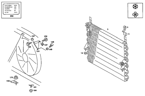 Refrigerant Line Arrangement for 1986 Mercedes-Benz 190E #1