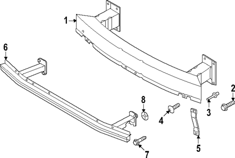 Bumper & Components - Front for 2025 Audi SQ8 e-tron Sportback #1