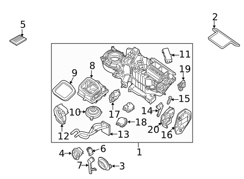 Condenser, Compressor & Lines for 2006 Nissan Xterra #1