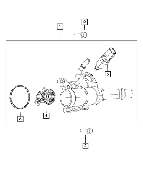 Water Pump and Related Parts for 2015 Dodge Dart #1
