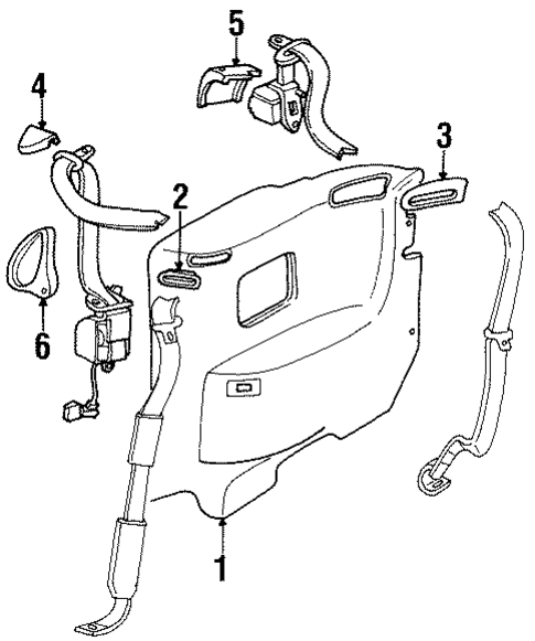 Interior Trim - Convertible Top for 1995 Mitsubishi 3000GT #2