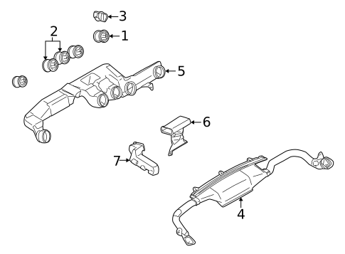 Ducts for 2003 Chrysler Sebring #1