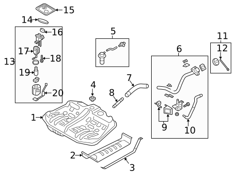 Hardware, Fasteners & Fittings for 2012 Hyundai Azera #0