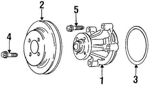 Water Pump for 1998 Mercury Grand Marquis #0