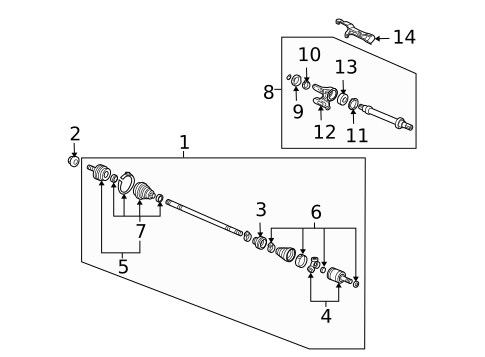 Axle Shafts & Joints for 2005 Honda Civic #2