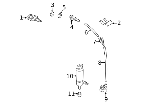 Headlamp Washers/Wipers for 2008 Saab 9-3 #0