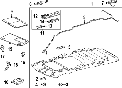 Interior Trim - Roof for 2023 Toyota Sequoia #1