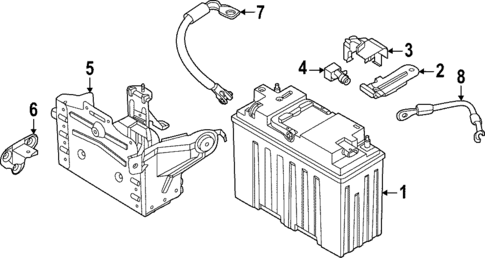 Battery for 2022 BMW 430i Gran Coupe #1