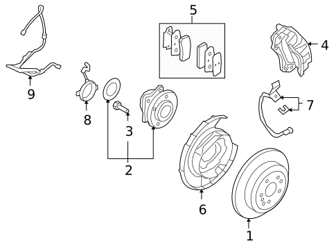 Anti-Lock Brakes for 2012 Hyundai Veracruz #1
