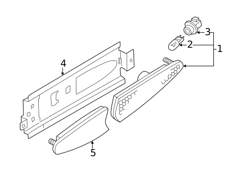 Side Marker Lamps for 2001 Nissan Maxima #0