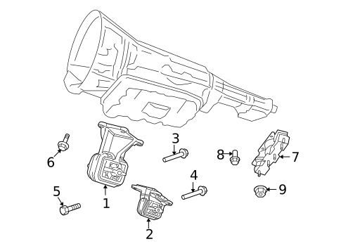 Engine & Trans Mounting for 2012 Ram 2500 #1