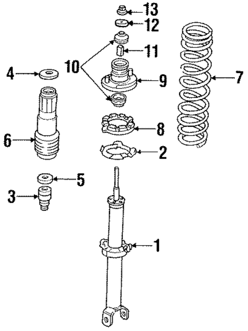 Struts & Components for 1994 Honda Accord #1