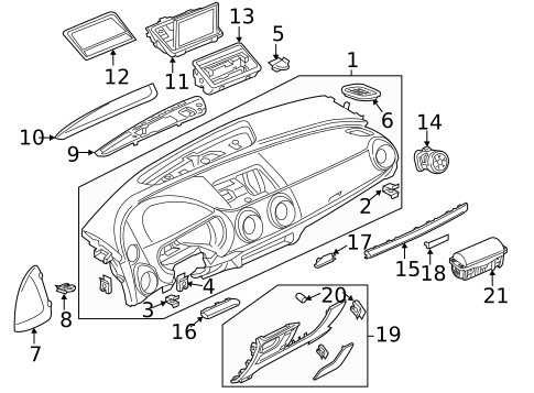 Instrument Panel for 2017 Audi A3 Quattro #1