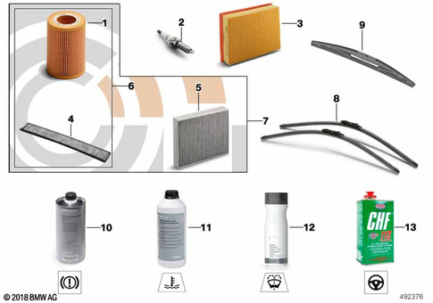Engine Oil / Maintenance Service for 2019 BMW X6 35iX #0
