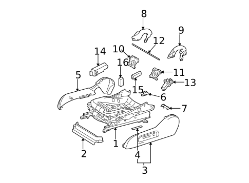 Power Seats for 2003 Toyota Camry #3