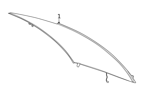 Glass & Hardware - Back for 2013 Mercedes-Benz E400 #0