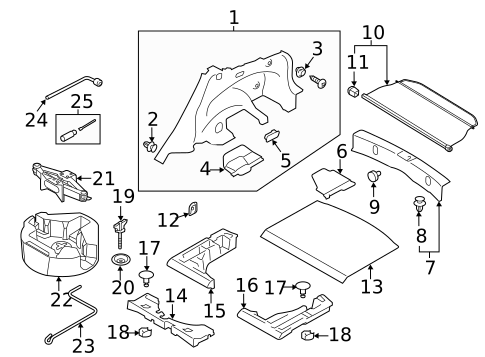 Interior Trim - Rear Body for 2017 Subaru Impreza #1