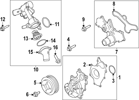 Water Pump for 2024 Ford Transit-350 #0