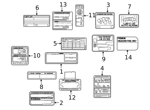 Labels for 2017 Lexus GX460 #0