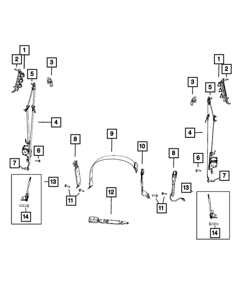 Seat Belts for 2019 Ram 2500 #1