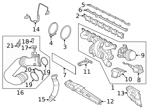 Turbocharger & Components for 2022 BMW M440i xDrive Gran Coupe #0