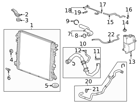 Radiator & Components for 2022 GMC Sierra 1500 #31