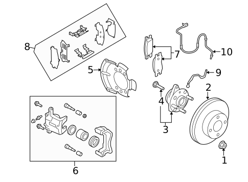Brake Components for 2012 Nissan Cube #0