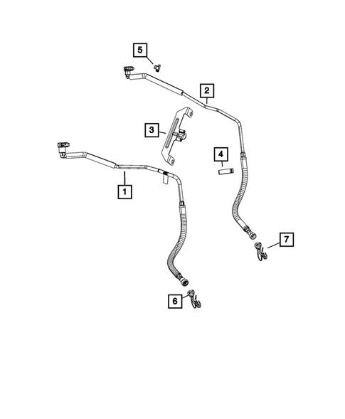 Fuel Lines and Tubes for 2021 Ram 3500 #1
