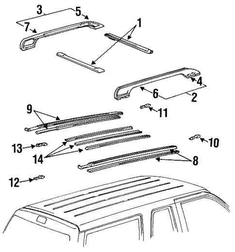 Luggage Carrier for 1993 Mazda Navajo #0
