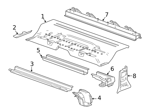 Rear Floor for 2015 GMC Canyon #0